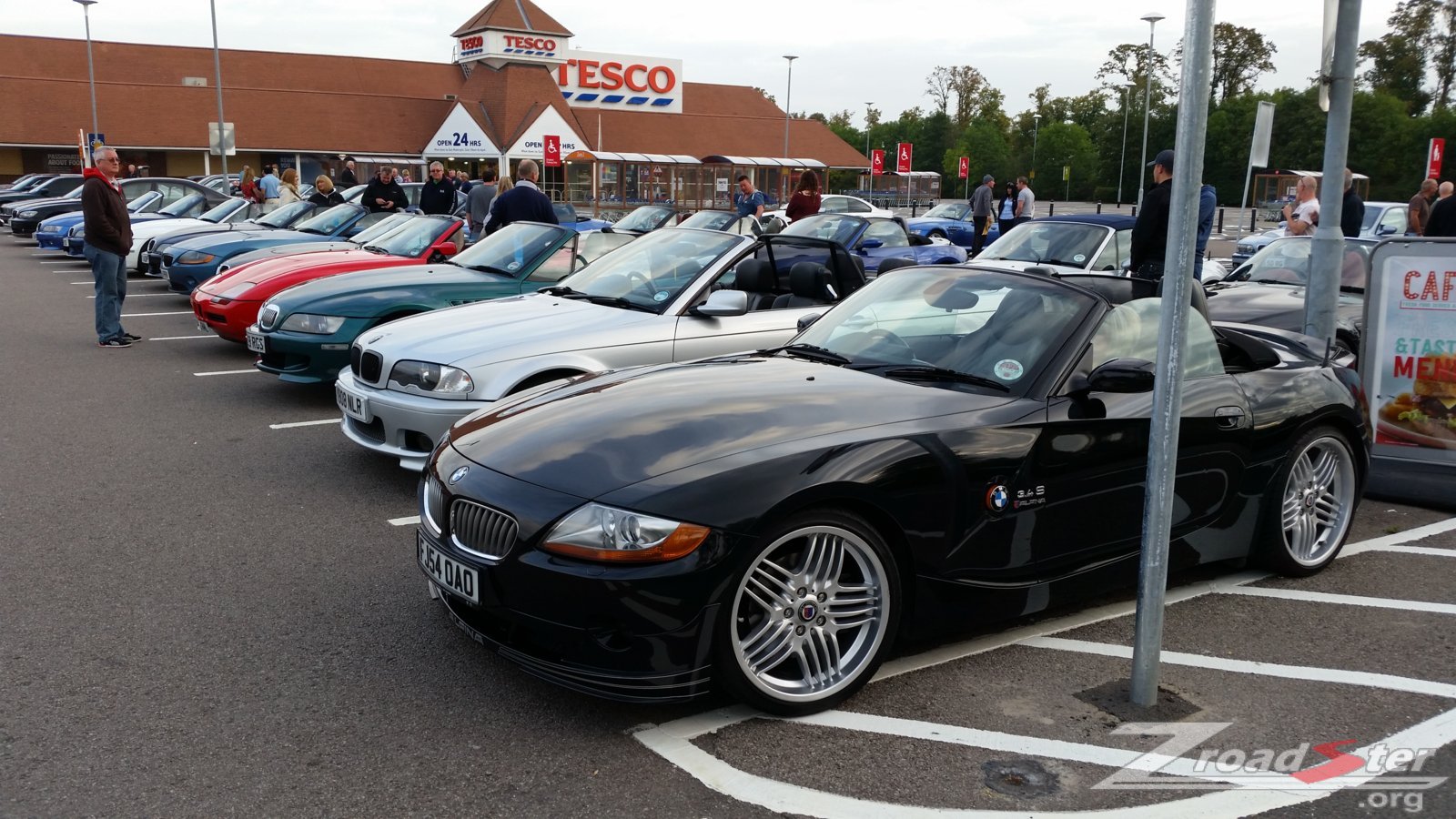 Tesco Car Park meet up before heading to the circuit