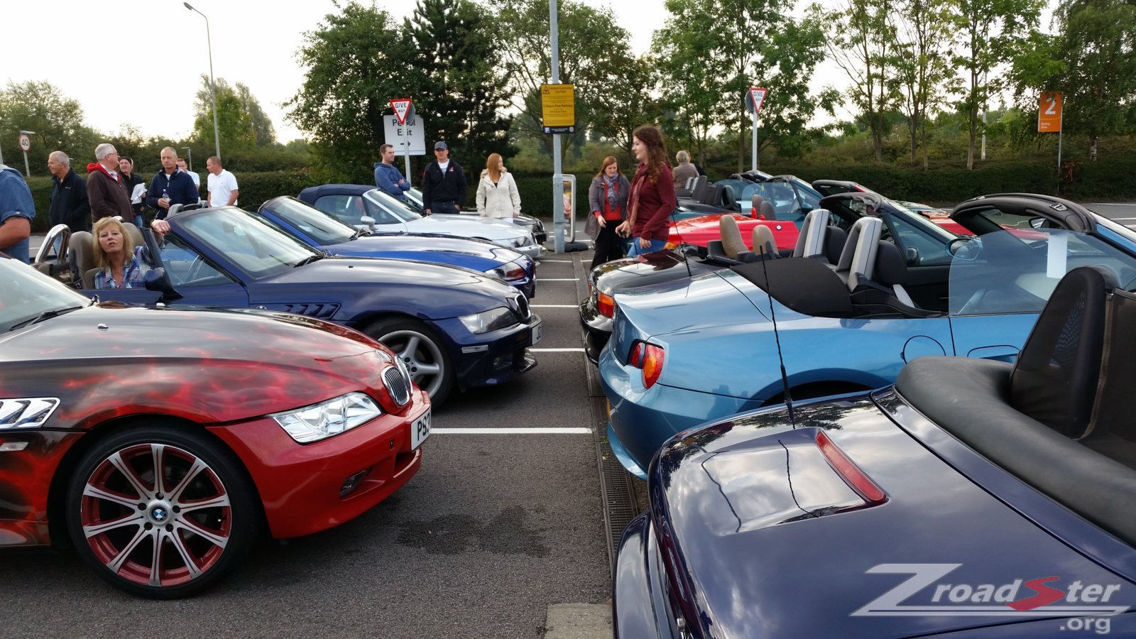 Tesco Car Park meet up before heading to the circuit